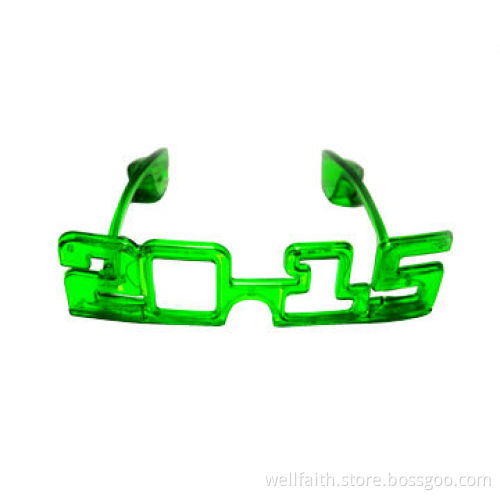 Hot selling 2015 shape LED flashing sunglasses for new year